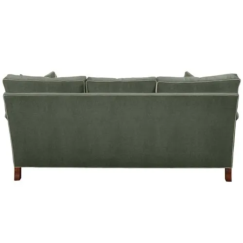 Kate Sofa - Crypton Velvet/Contrast Welt - Handcrafted