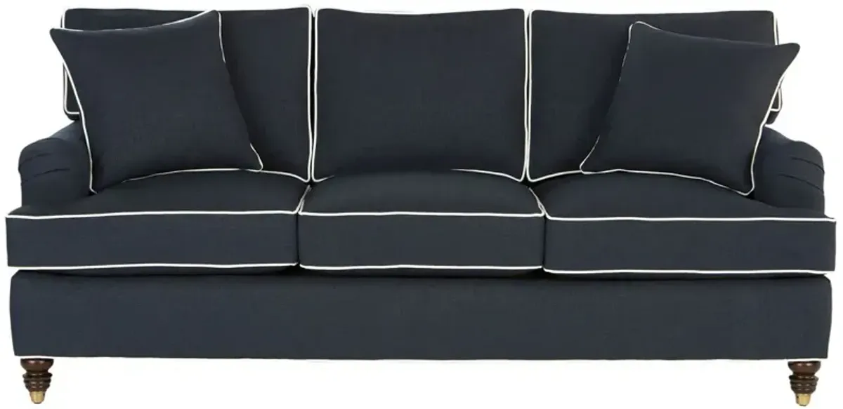 Kate Sofa, Navy/White Crypton
