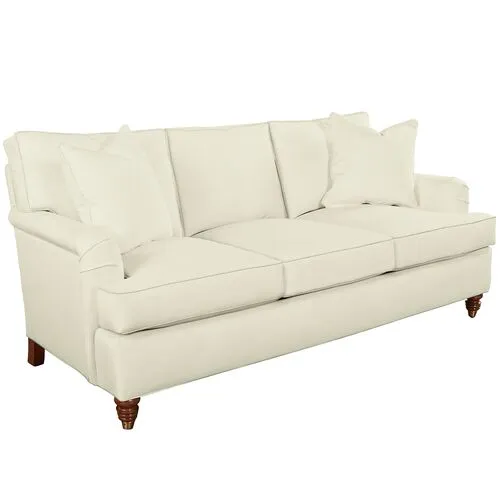 Kate Queen Sleeper Sofa - Crypton Linen - Handcrafted