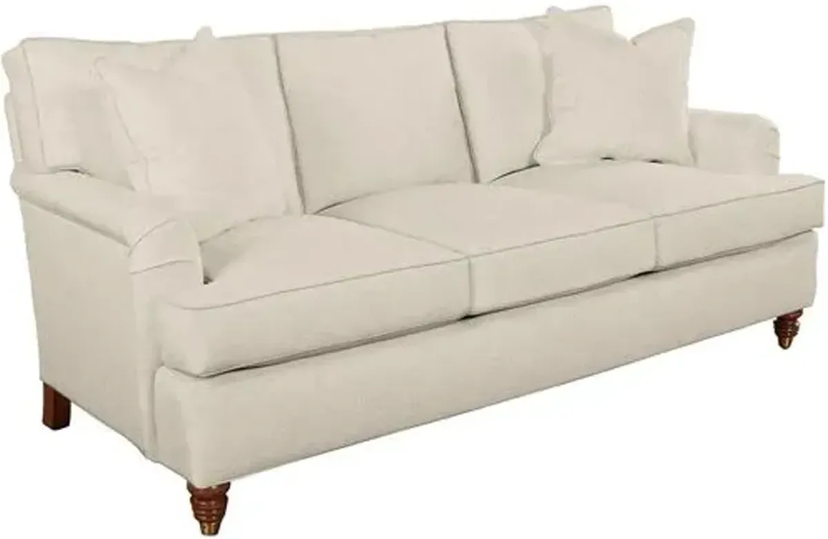 Kate Queen Sleeper Sofa - Crypton Linen - Handcrafted