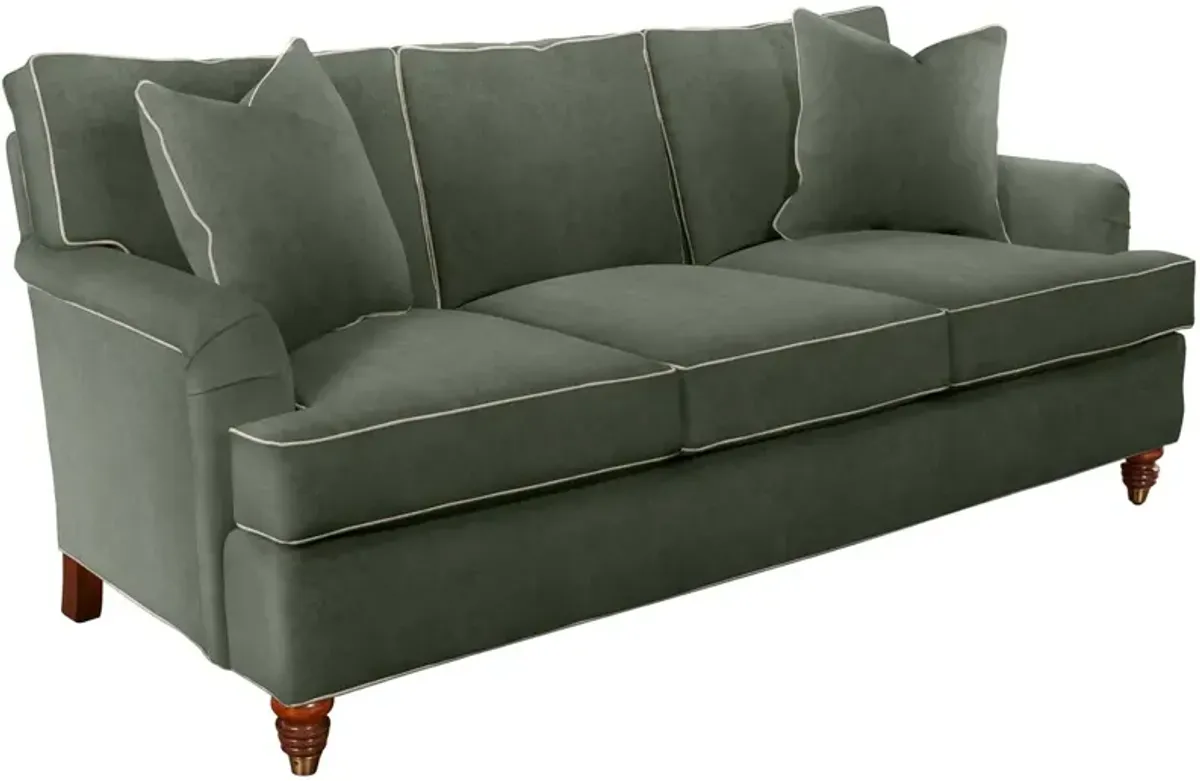 Kate Queen Sleeper Sofa, Crypton Velvet/Contrast Welt