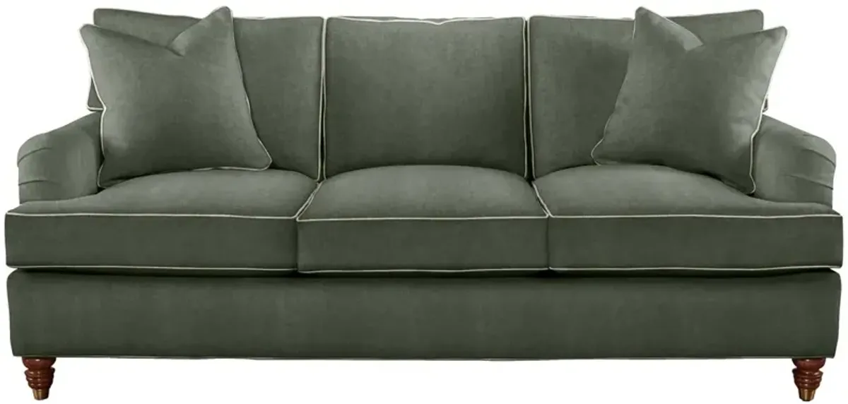 Kate Queen Sleeper Sofa, Crypton Velvet/Contrast Welt