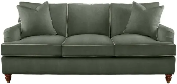 Kate Queen Sleeper Sofa, Crypton Velvet/Contrast Welt