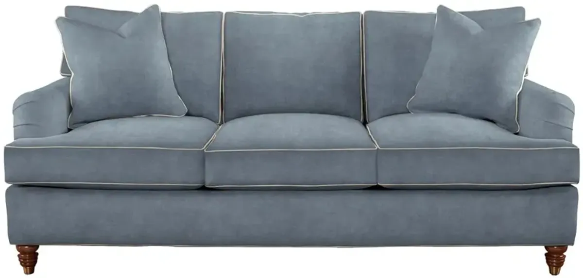 Kate Queen Sleeper Sofa, Crypton Velvet/Contrast Welt