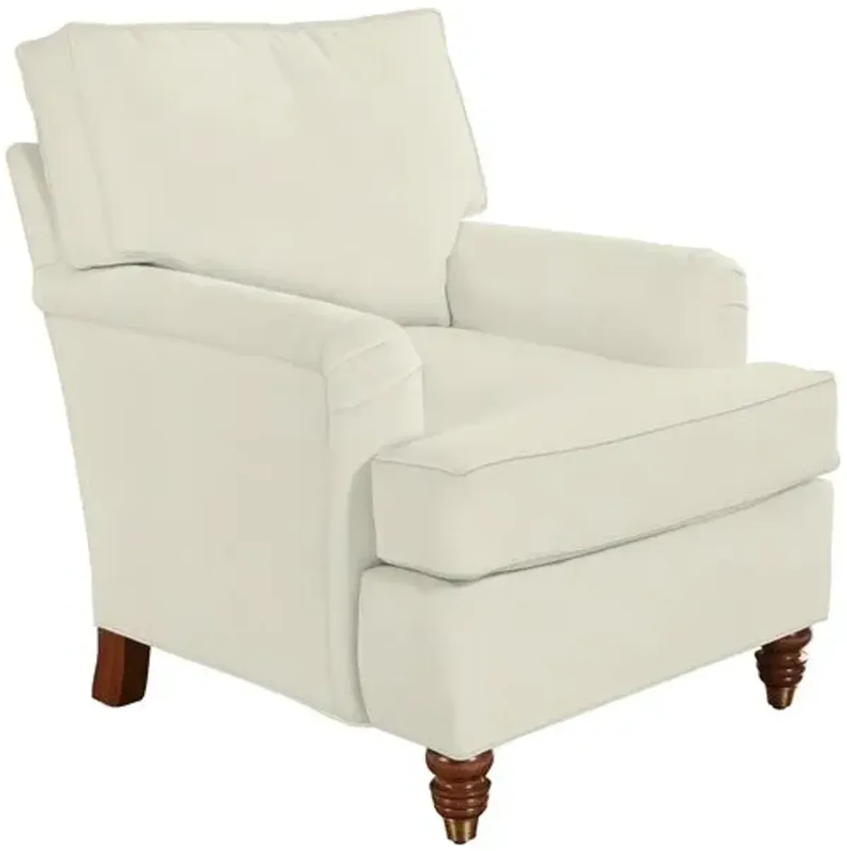 Kate Chair - Crypton Linen - Handcrafted - Ivory