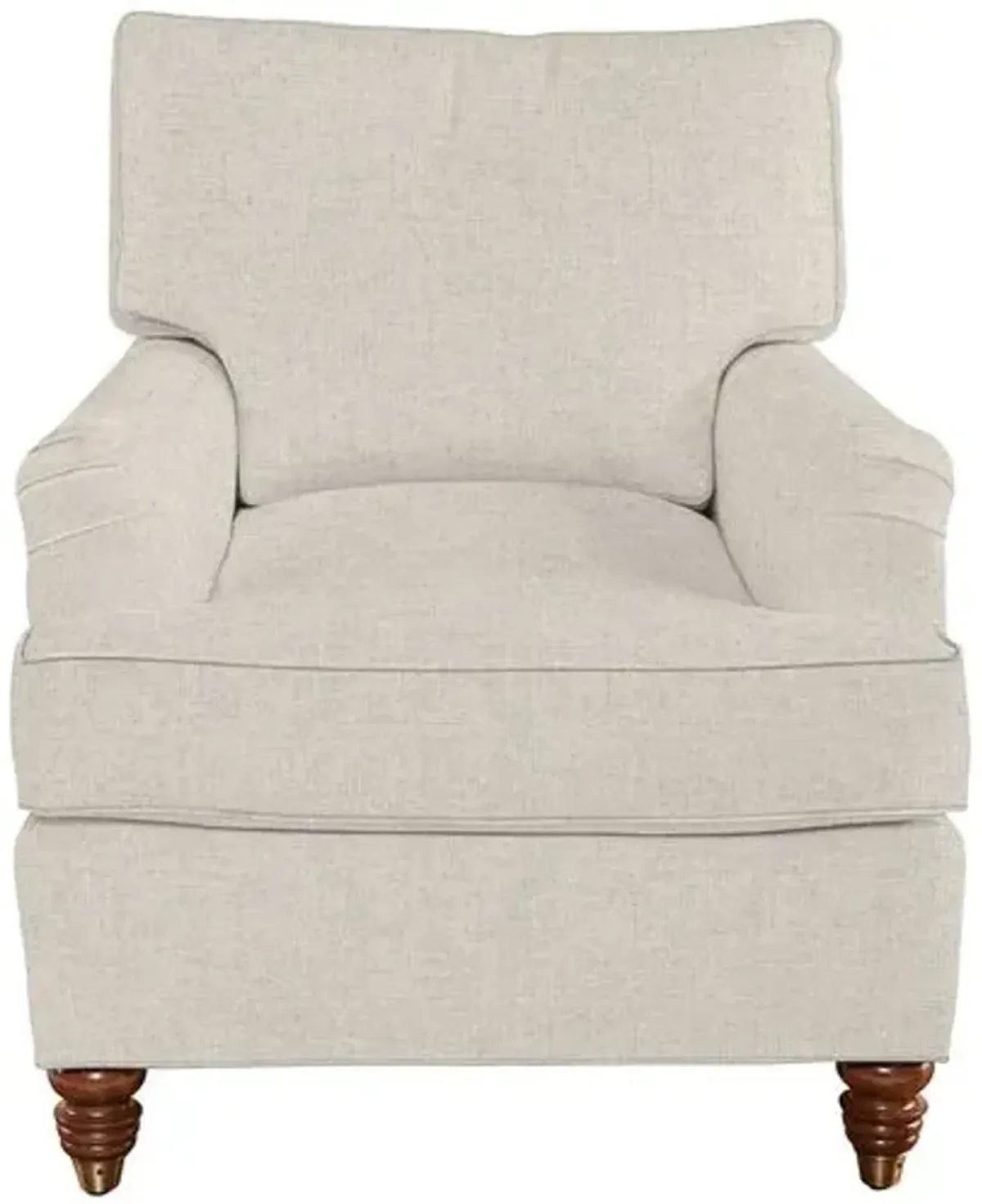 Kate Chair - Crypton Linen - Handcrafted - Ivory