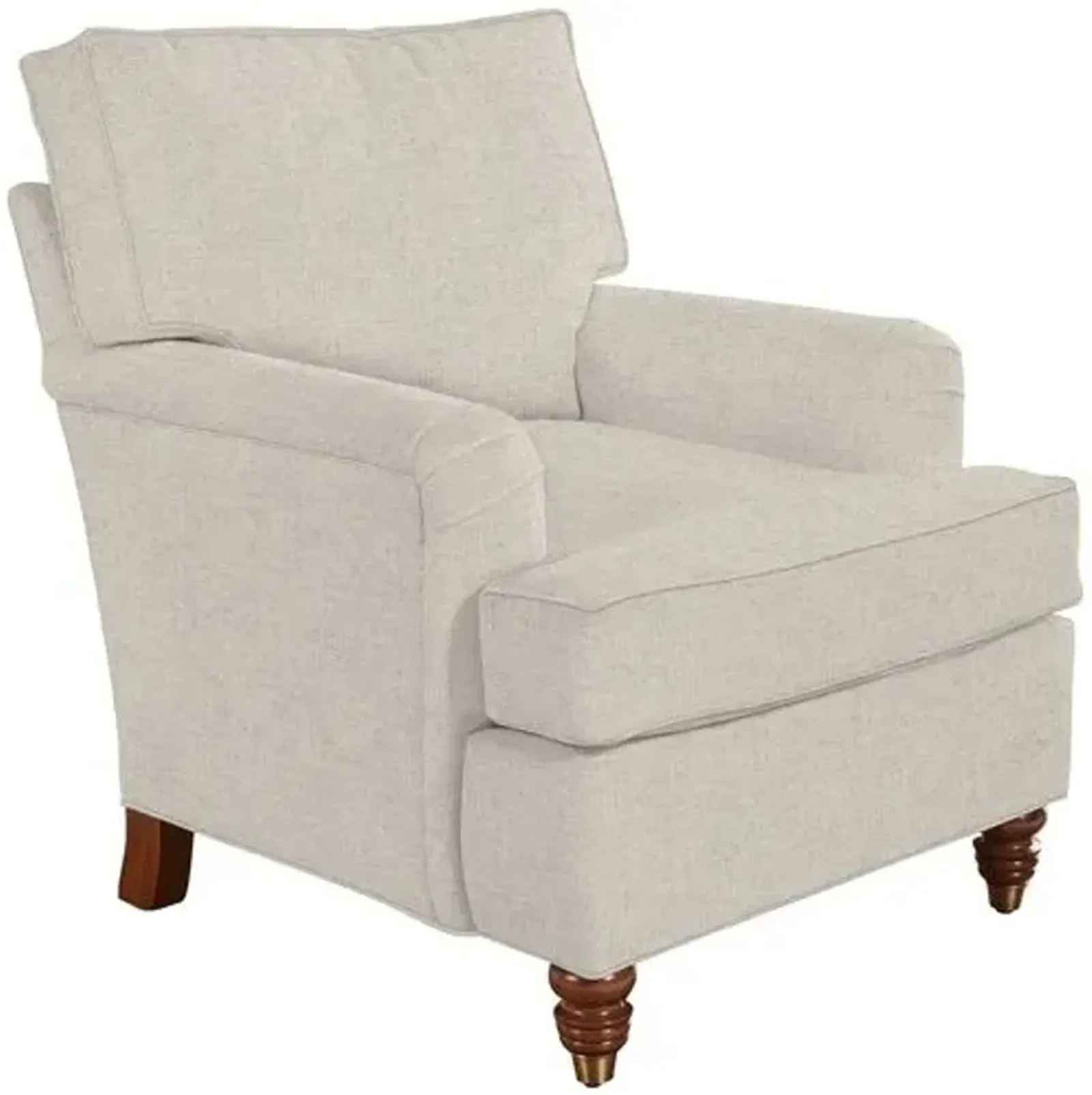 Kate Chair - Crypton Linen - Handcrafted - Ivory