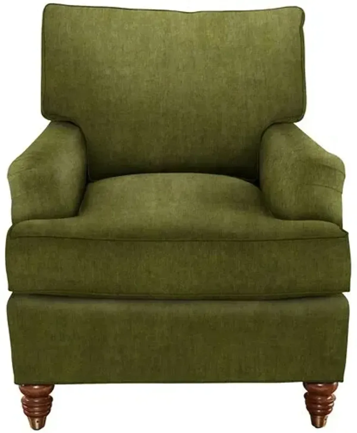 Kate Chair - Crypton Velvet - Handcrafted - Green