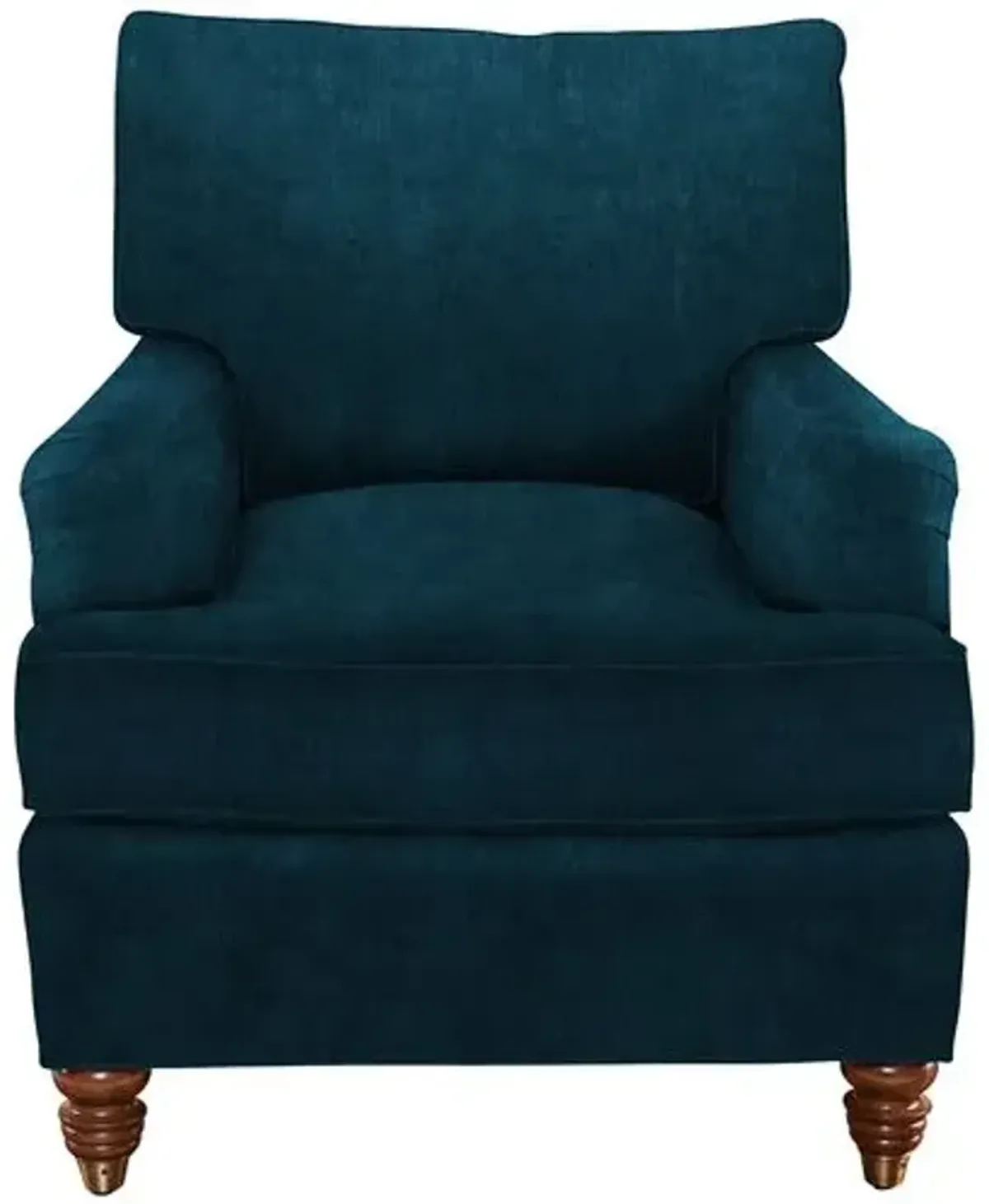 Kate Chair - Crypton Velvet - Handcrafted - Blue