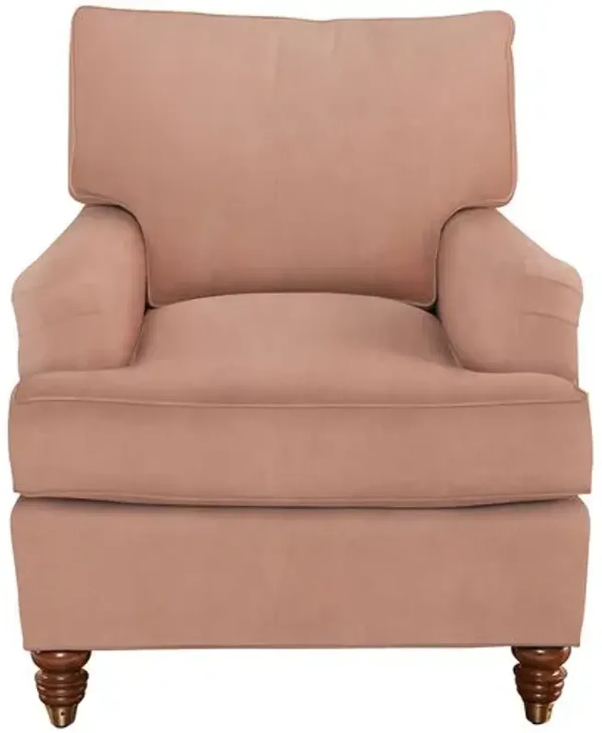 Kate Chair - Crypton Velvet - Handcrafted - Pink