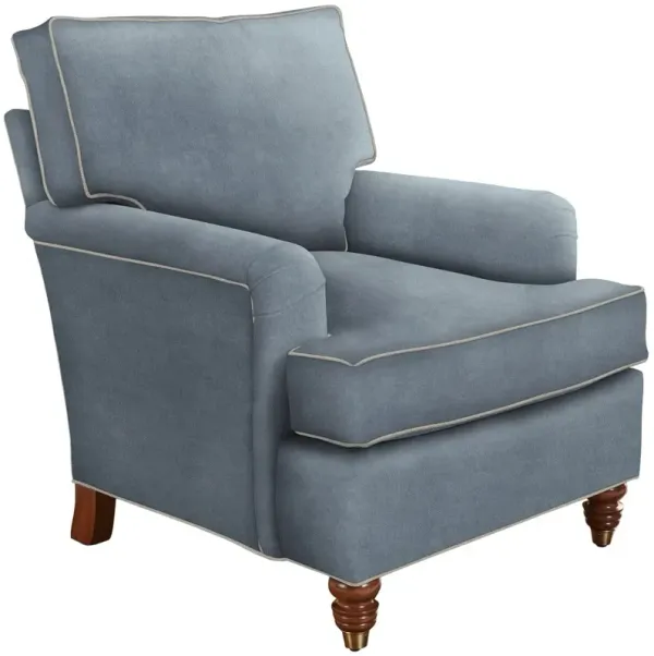 Kate Chair, Crypton Velvet/Contrast Welt