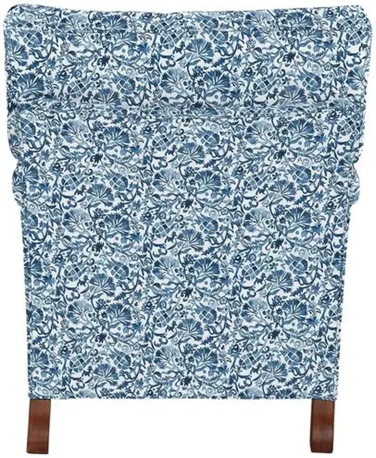 Kate Chair - Indigo Floral - Handcrafted - Blue