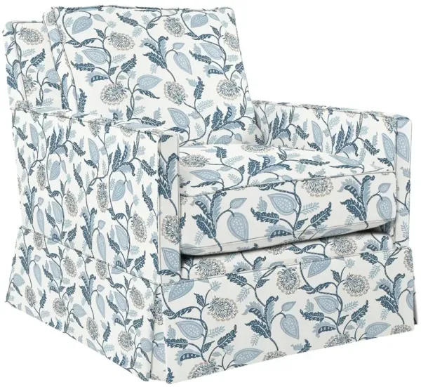 Auburn Club Chair, Reid Indigo Floral