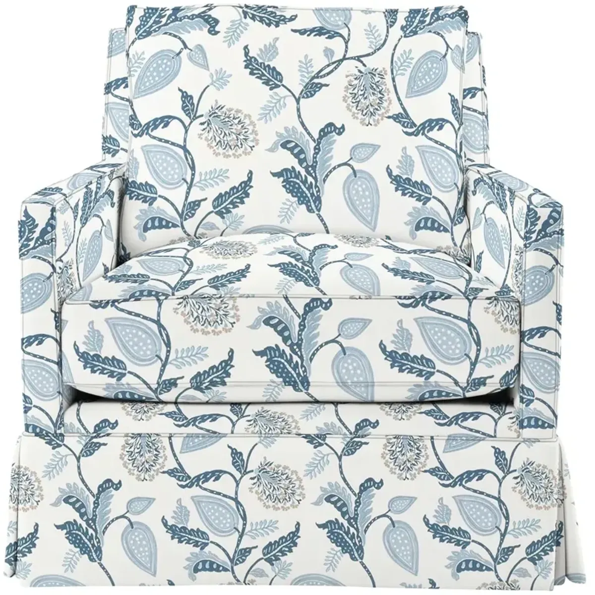 Auburn Club Chair, Reid Indigo Floral