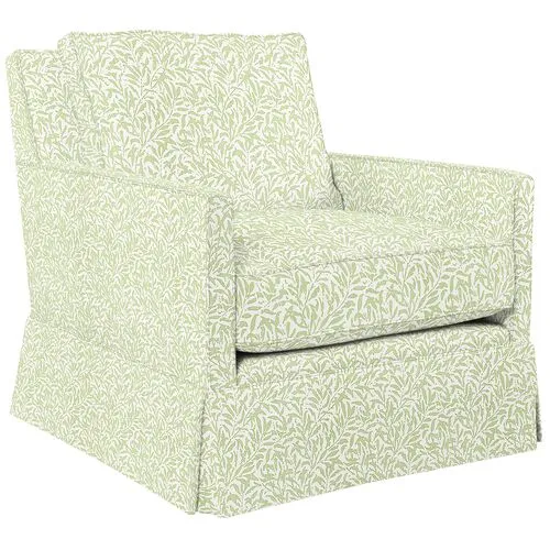 Auburn Club Chair - Lunden Floral - Hancrafted in the USA