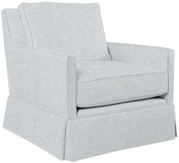 Auburn Club Chair, Inside Out Ticking Stripe