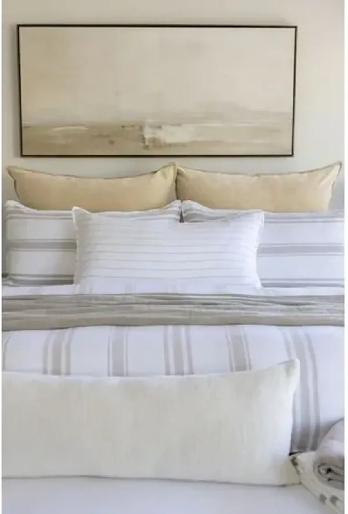 Jackson Duvet - White/Natural - Pom Pom at Home