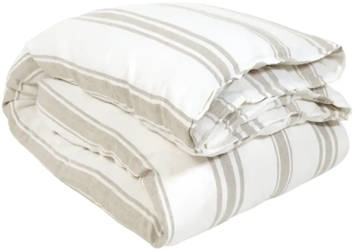 Jackson Duvet - White/Natural - Pom Pom at Home