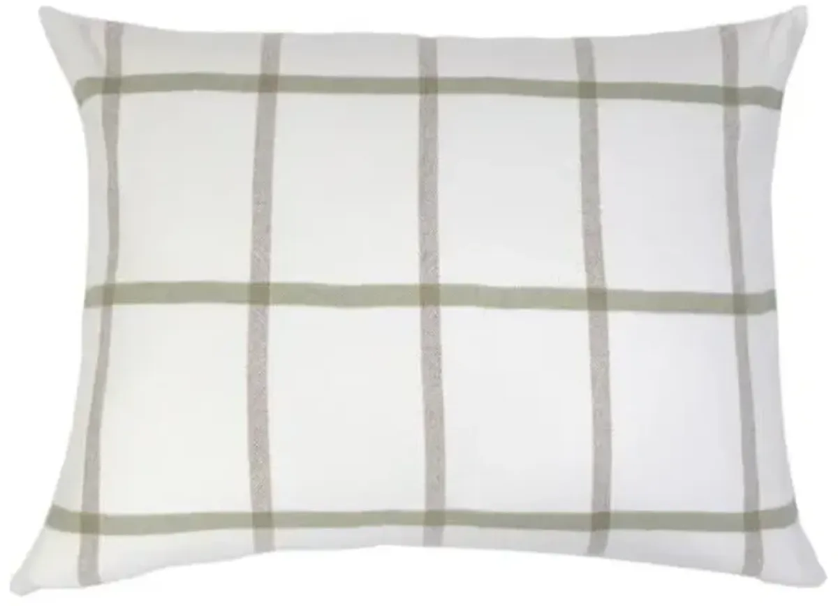 Copenhagen 28x36 Big Pillow - White/Olive - Pom Pom at Home