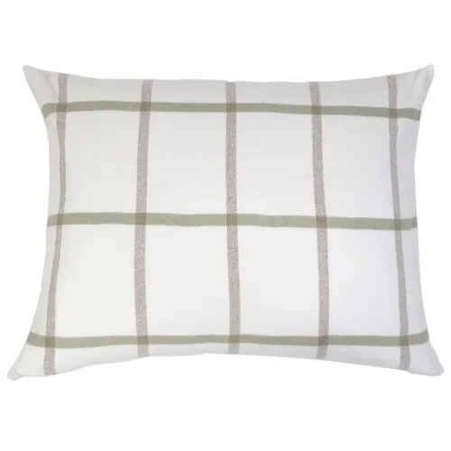 Copenhagen 28x36 Big Pillow - White/Olive - Pom Pom at Home