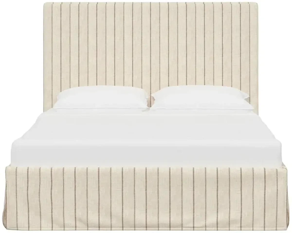 Juliet Slipcover Bed, Pinstripe