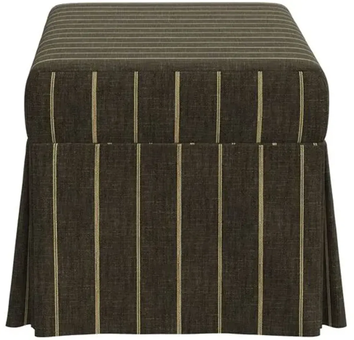 Hayworth Storage Bench - Pinstripe - Gray