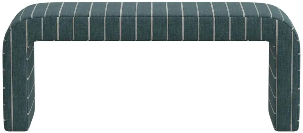 Celia Waterfall Bench, Pinstripe