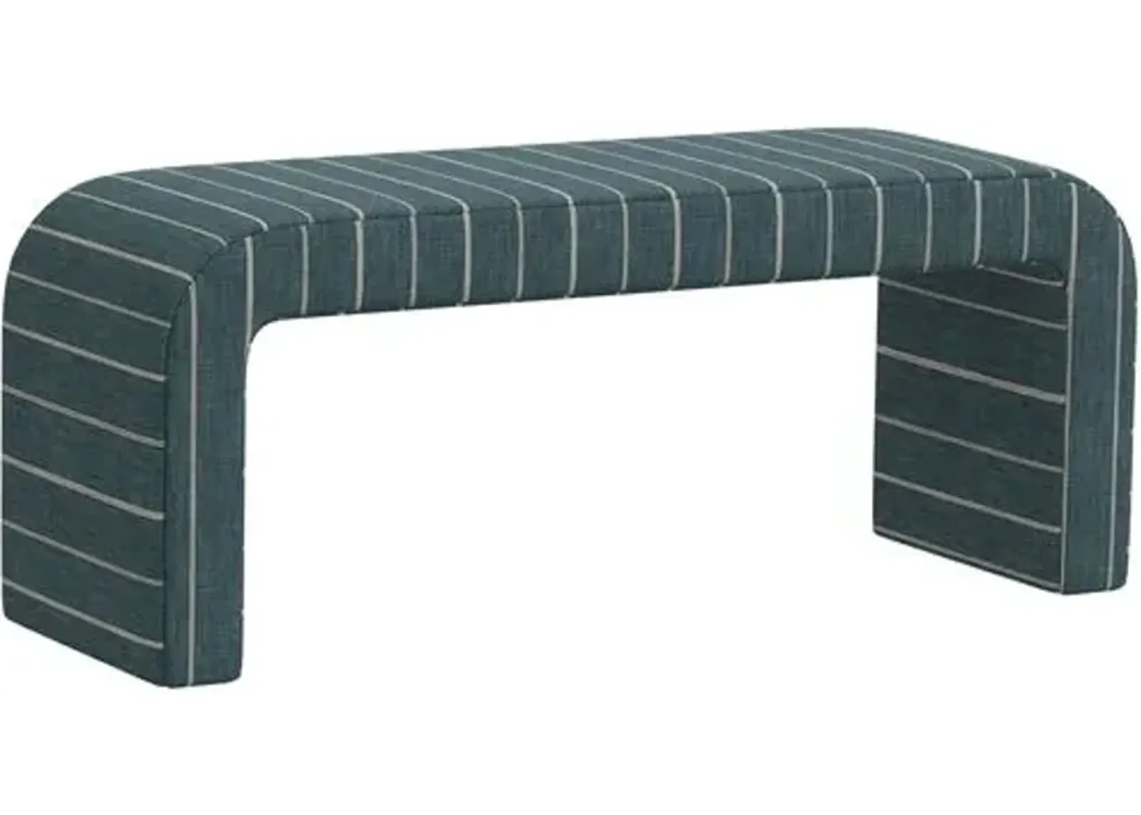 Celia Waterfall Bench - Pinstripe - Blue