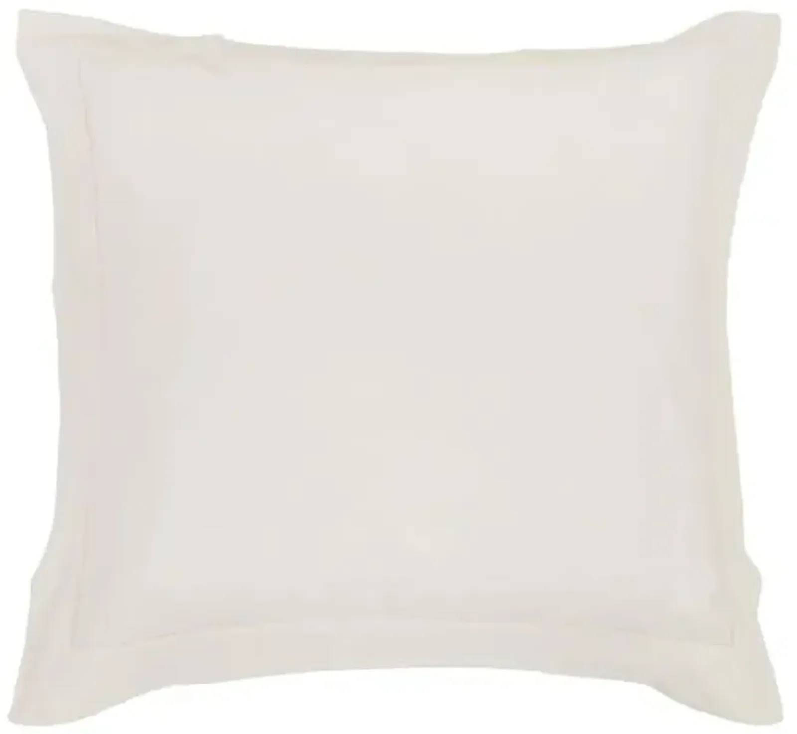 Classico Hemstitch Cotton Sateen Euro Sham - Pom Pom at Home - Ivory