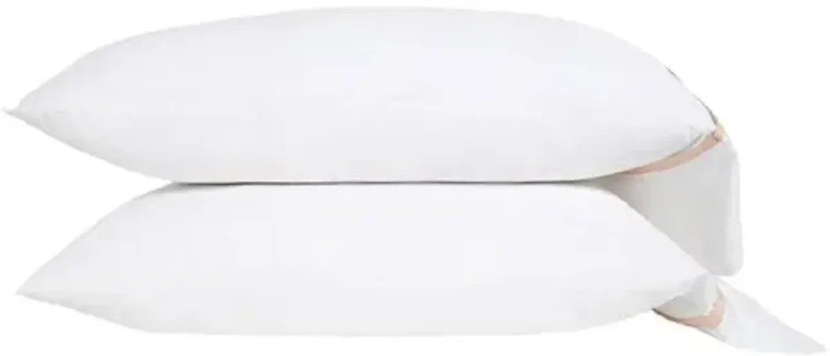 Langston Bamboo Sateen Sheet Set - Pom Pom at Home - Pink, 300 Thread Count, Egyptian Cotton Sateen, Soft and Luxurious