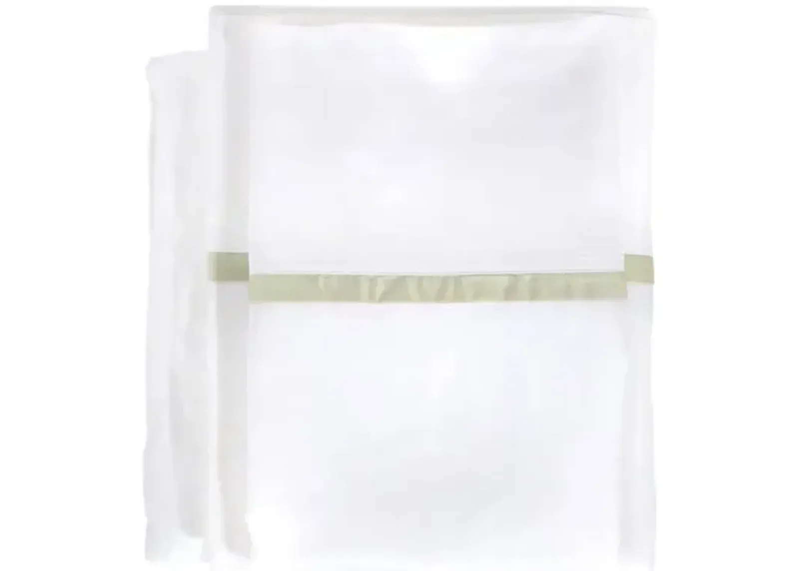 Langston Bamboo Sateen Sheet Set - Pom Pom at Home - Green, 300 Thread Count, Egyptian Cotton Sateen, Soft and Luxurious