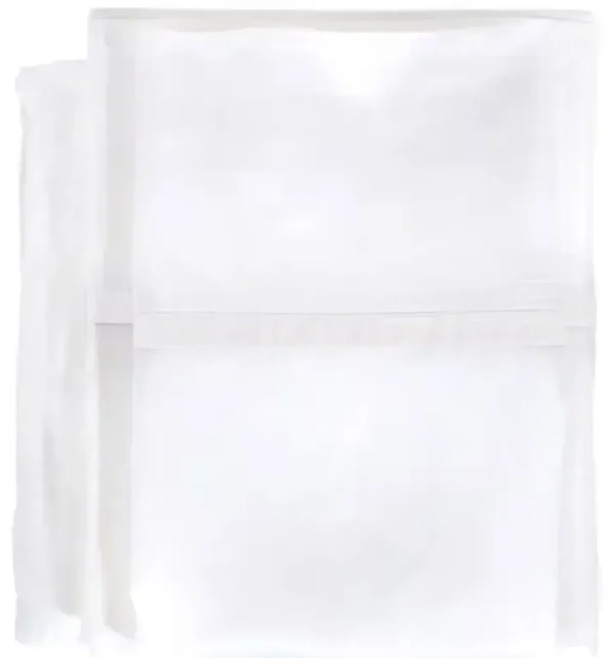 Langston Bamboo Sateen Sheet Set - Pom Pom at Home - White, 300 Thread Count, Egyptian Cotton Sateen, Soft and Luxurious