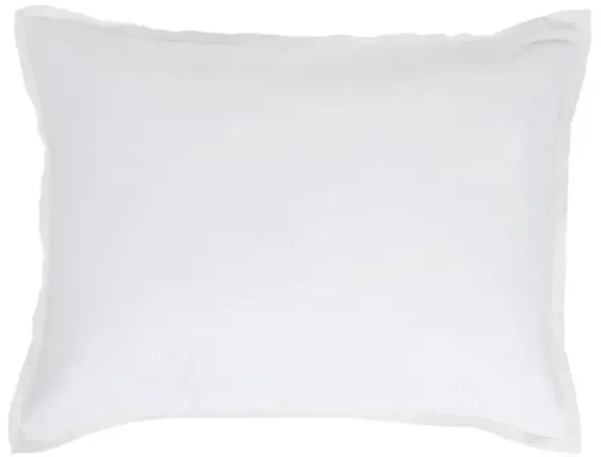 Langston Bamboo Sateen Duvet Set - Pom Pom at Home - White