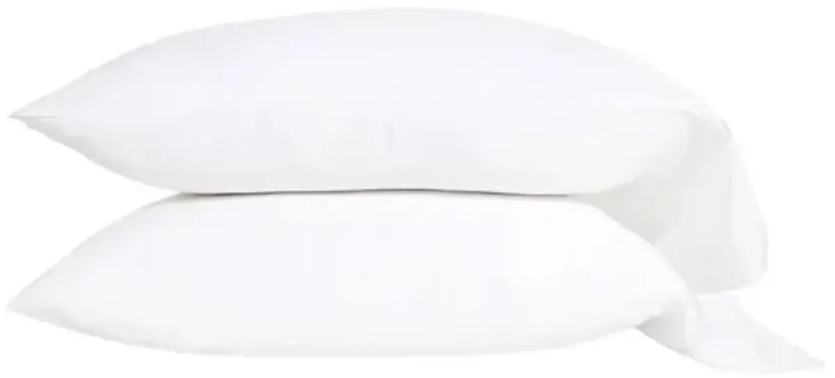 Sheena Bamboo Sateen Sheet Set - Pom Pom at Home - White, 300 Thread Count, Egyptian Cotton Sateen, Soft and Luxurious