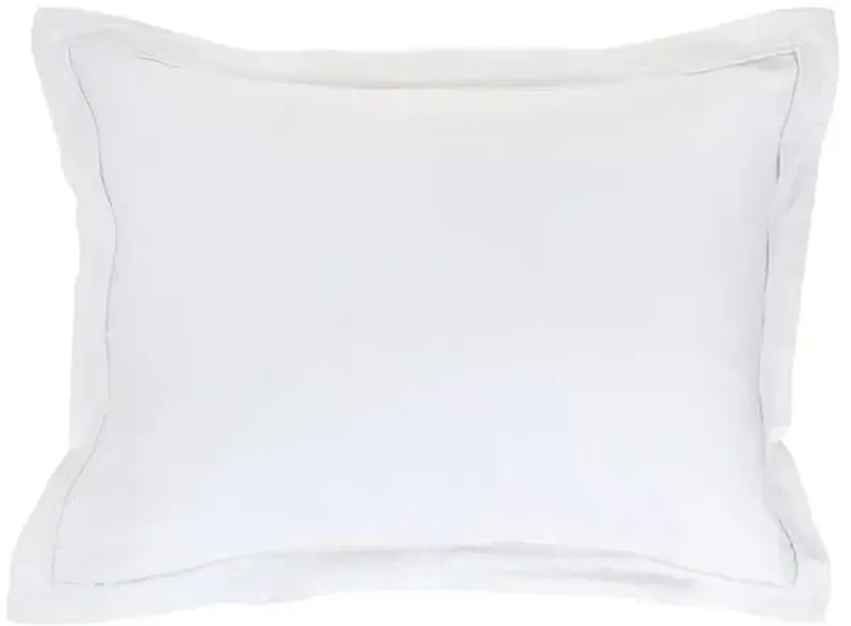 Sheena Bamboo Sateen Duvet Set - Pom Pom at Home - White