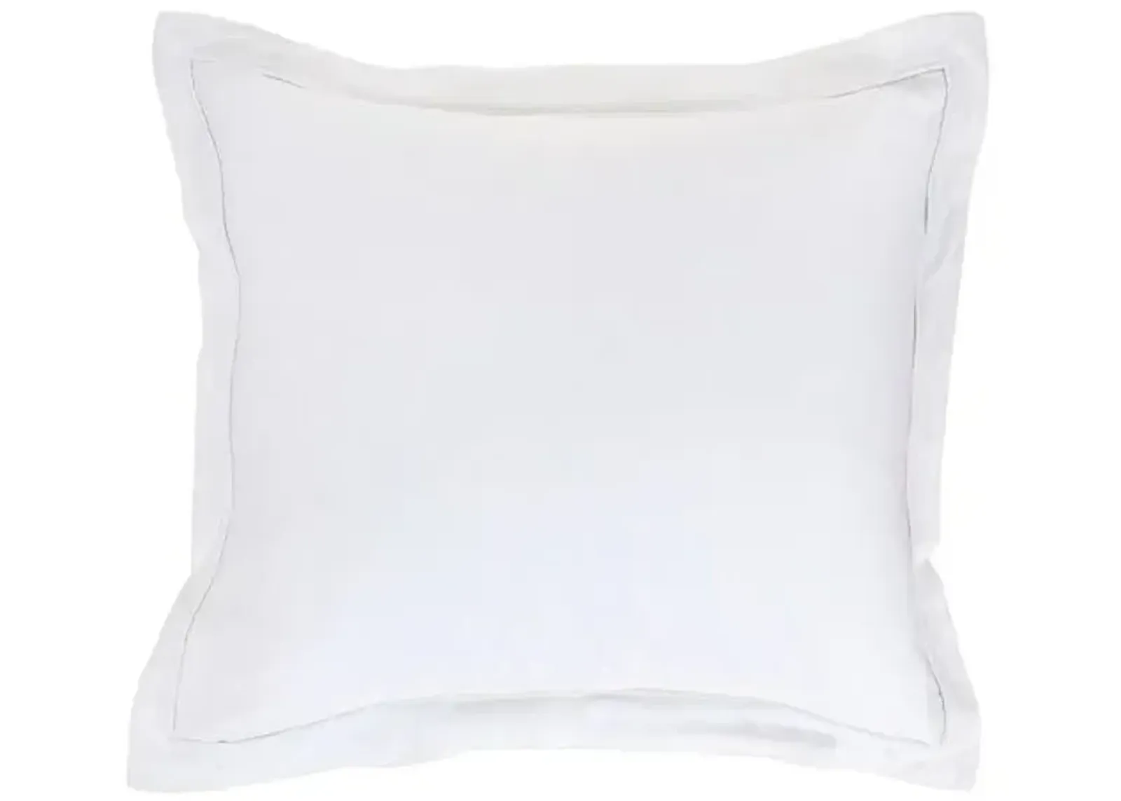 Sheena Bamboo Sateen Euro Sham - Pom Pom at Home - White