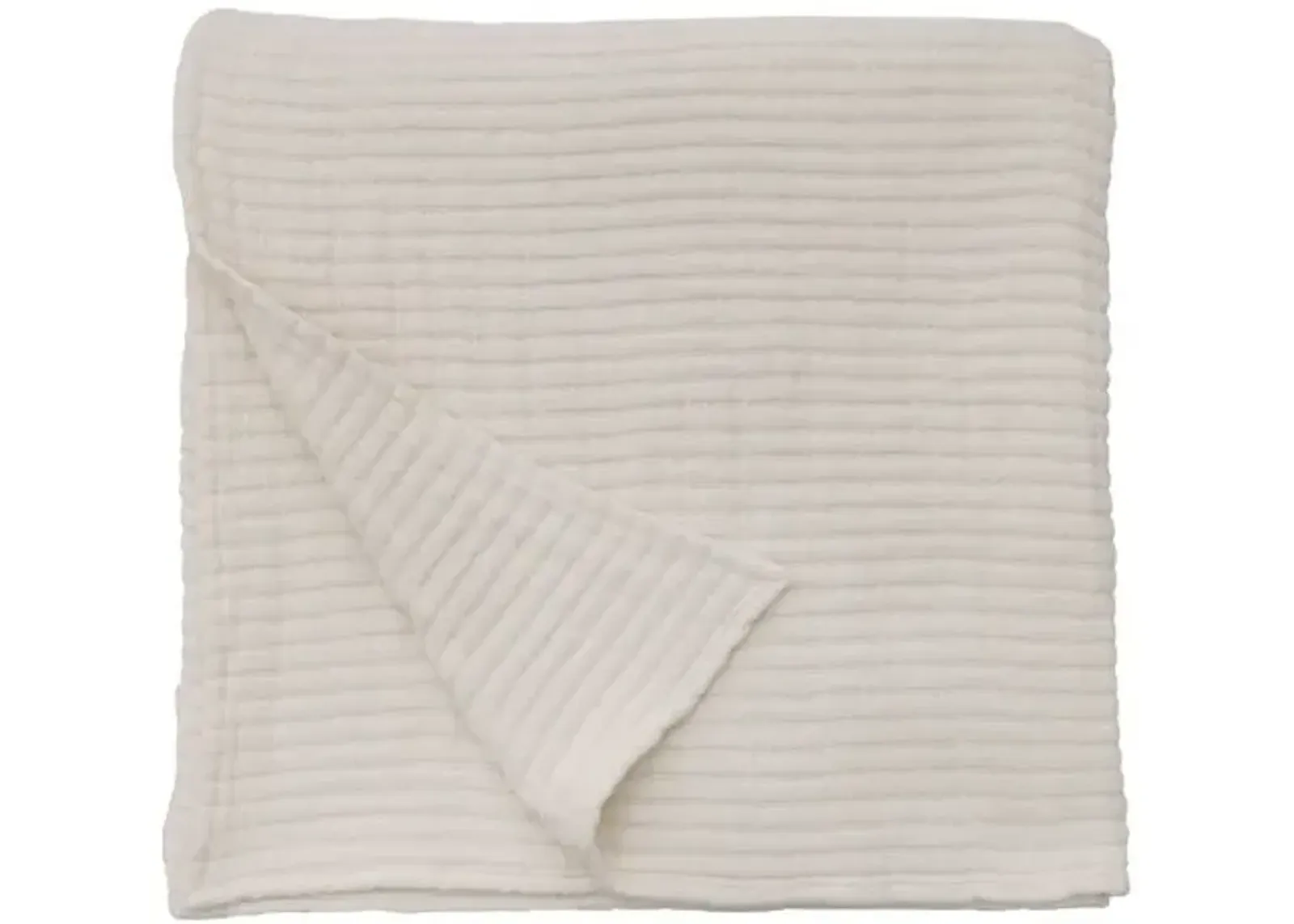 Vancouver Coverlet - Pom Pom at Home - White