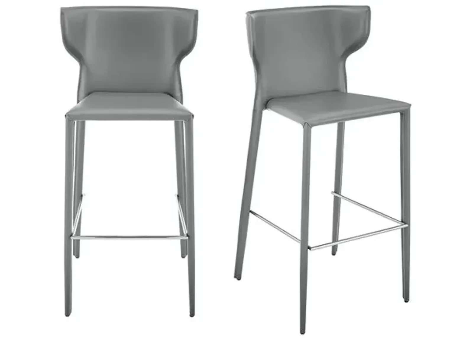 Set of 2 Elysium Barstools - Gray