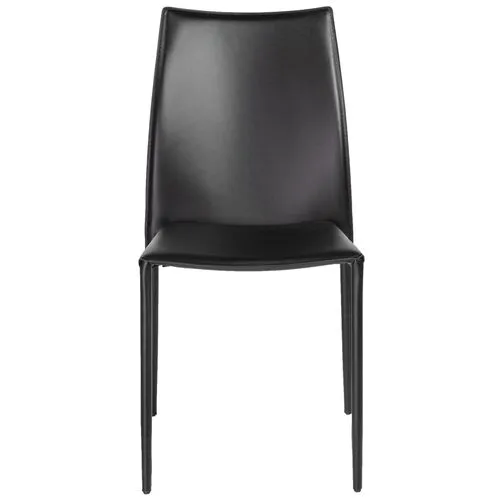 Set of 2 Calara Stacking Chairs - Black