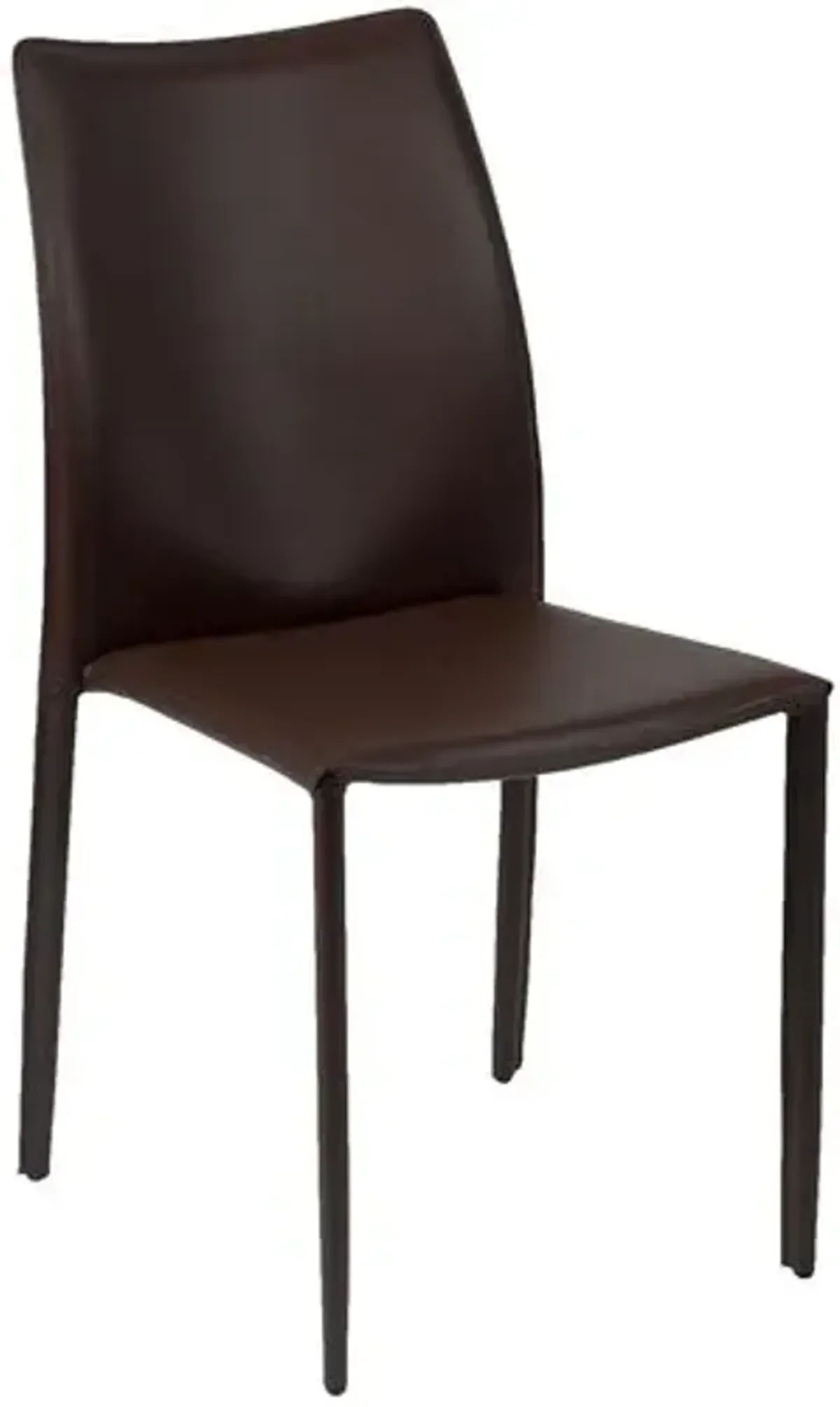 Set of 2 Calara Stacking Chairs - Brown