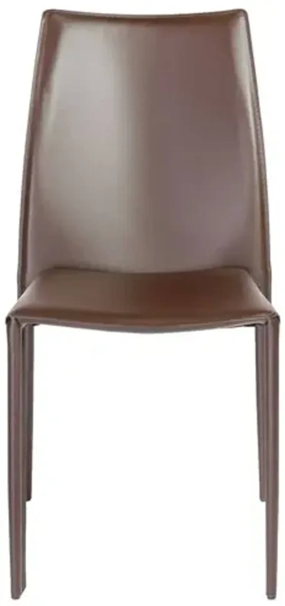 Set of 2 Calara Stacking Chairs - Brown