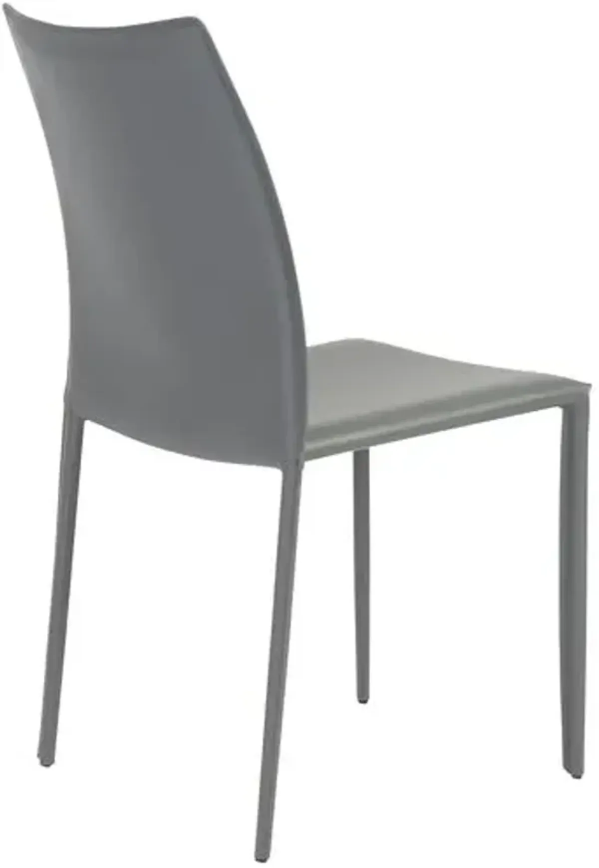 Set of 2 Calara Stacking Chairs - Gray