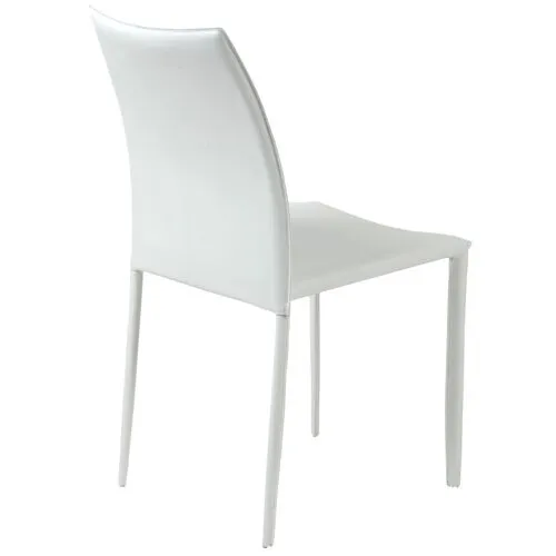 Set of 2 Calara Stacking Chairs - White