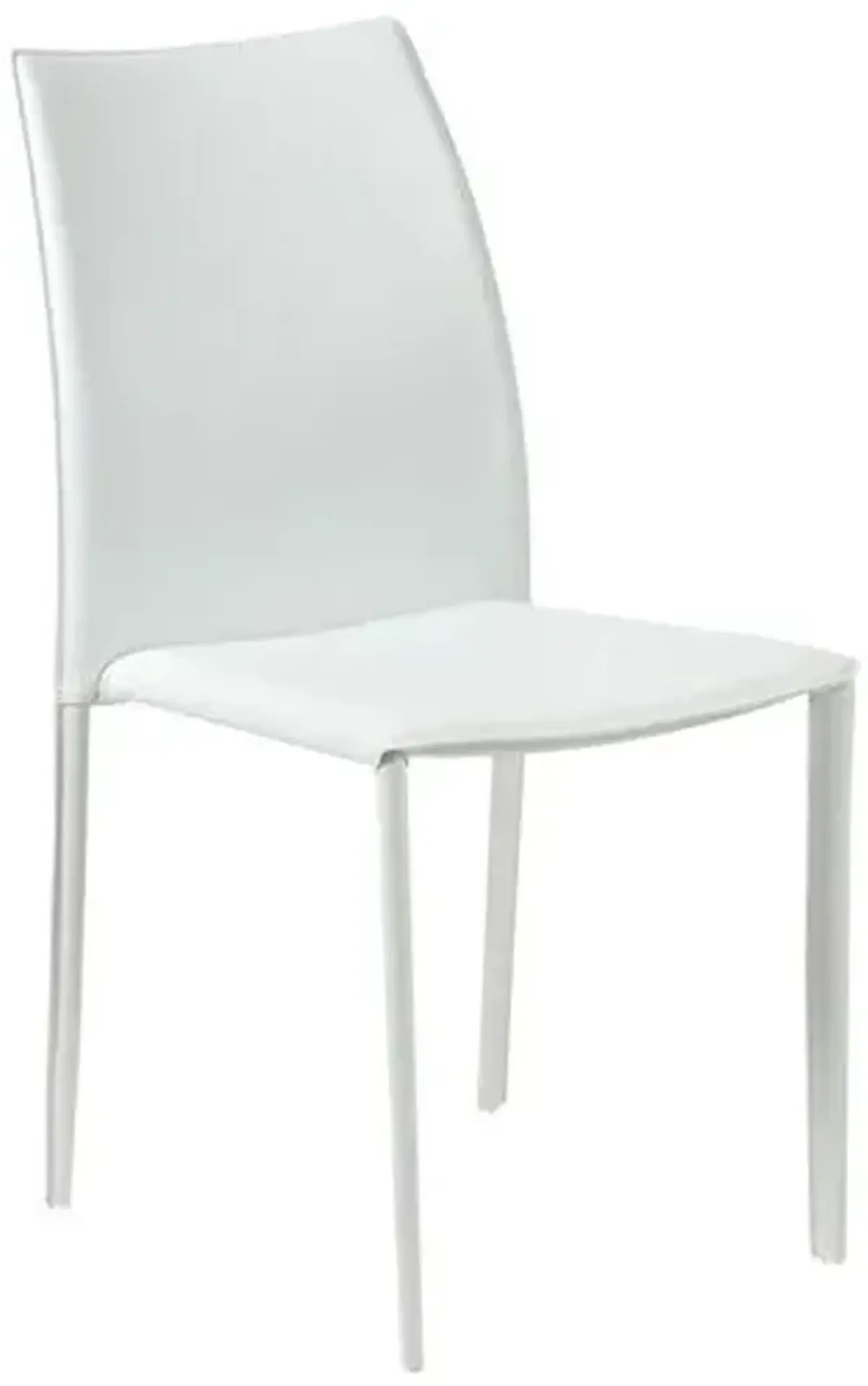 Set of 2 Calara Stacking Chairs - White