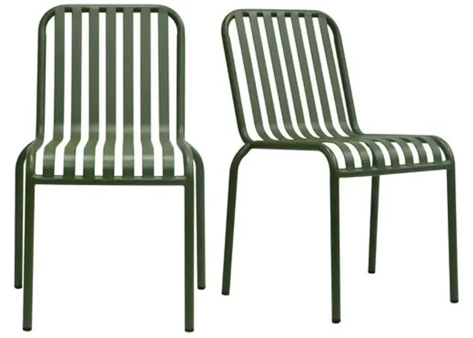 Set of 2 Arboria Outdoor Side Chairs - Green