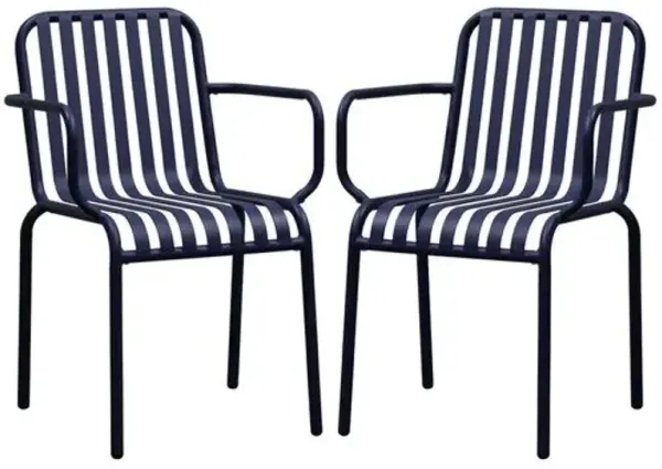 Set of 2 Arboria Outdoor Armchairs - Blue