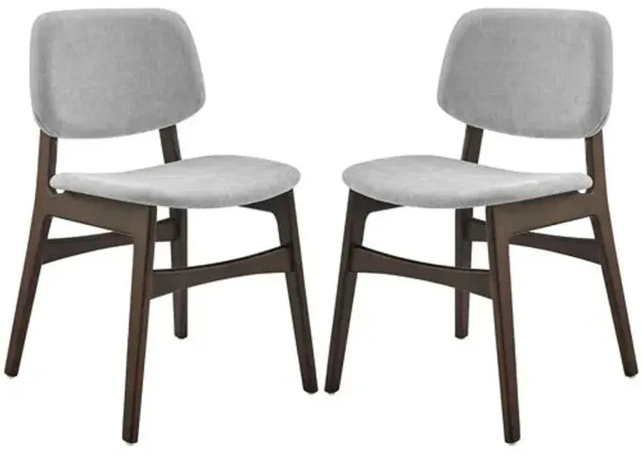 Set of 2 Valhara Side Chairs - Gray