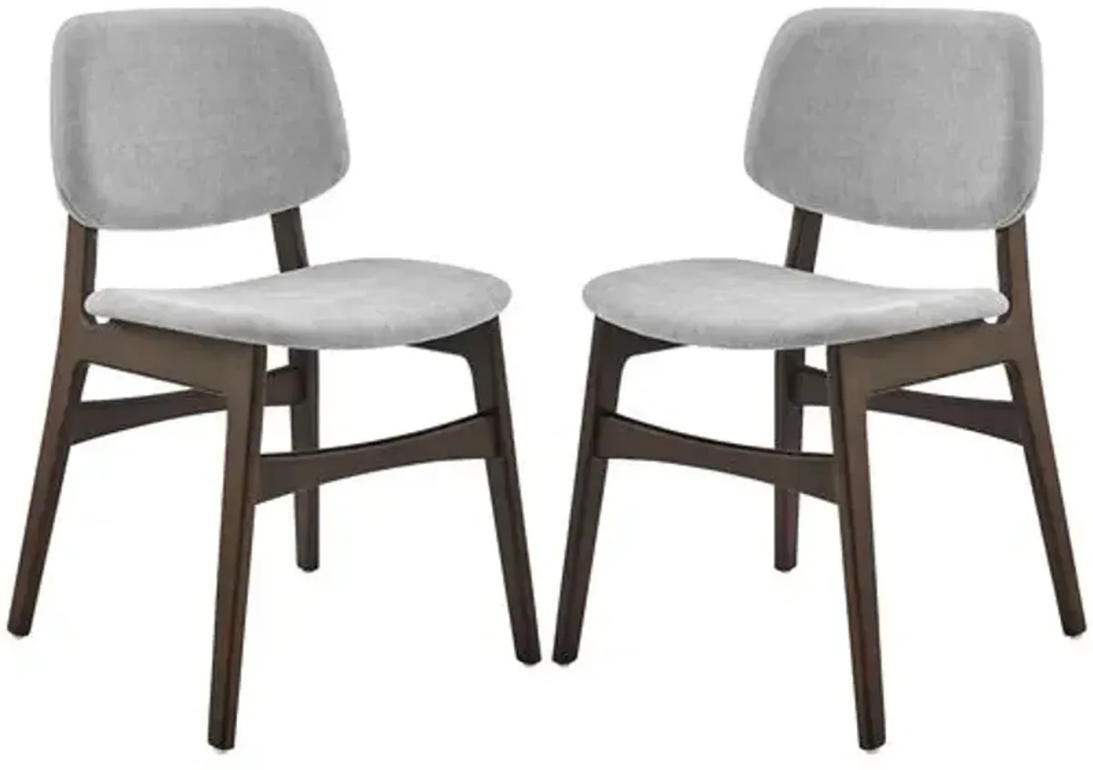 Set of 2 Valhara Side Chairs - Gray