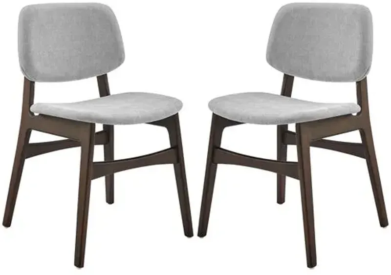 Set of 2 Valhara Side Chairs - Gray