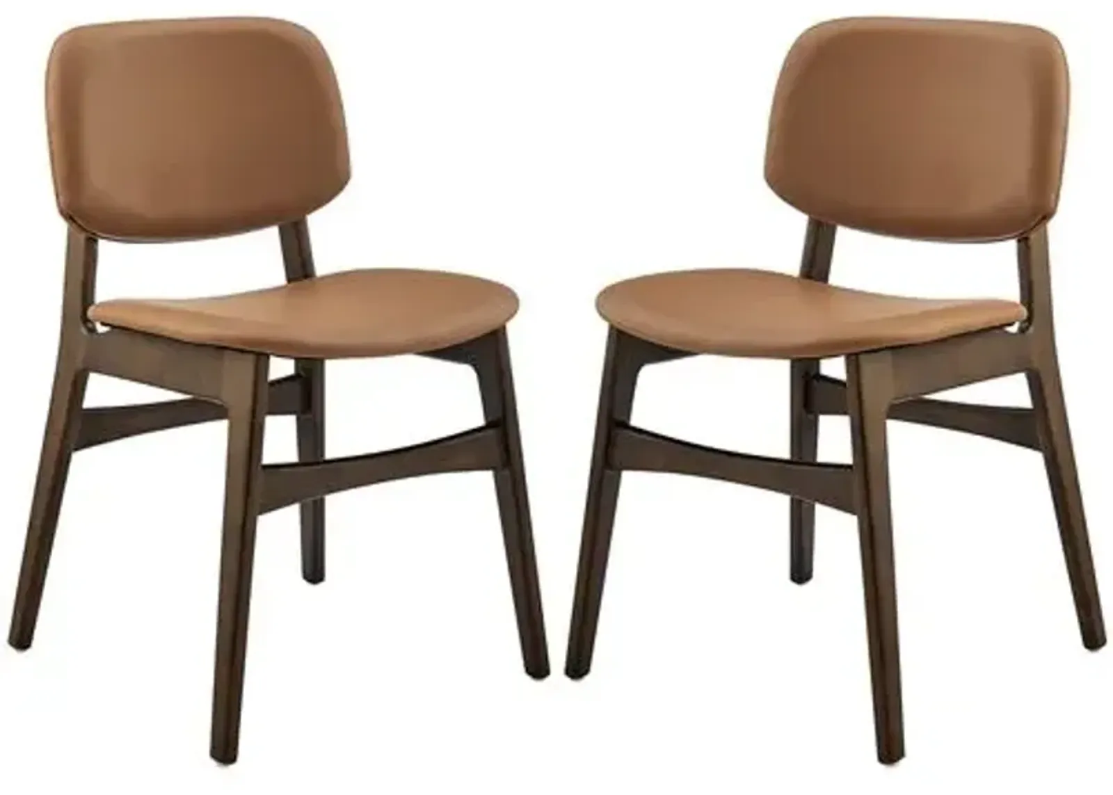 Set of 2 Valhara Side Chairs - Brown